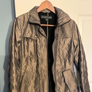 Winter Coat Women’s Pyrite Brown/Grey Fuzzy Lined